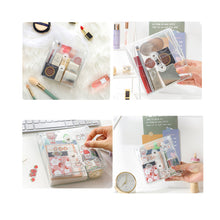 Load image into Gallery viewer, Outdoor Waterproof Transparent PVC Storage Bag for Journal Stickers Tapes Makeup Bag for Traveling Dolls Display Cases
