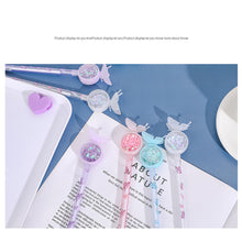 Load image into Gallery viewer, Butterfly Pendant Gel Pen Cartoon Butterfly Gel-Ink Anti-mosquito Sequined Signature Pen Kawaii Magical Pen Writing Tool
