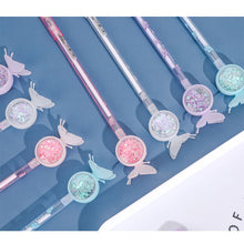 Load image into Gallery viewer, Butterfly Pendant Gel Pen Cartoon Butterfly Gel-Ink Anti-mosquito Sequined Signature Pen Kawaii Magical Pen Writing Tool
