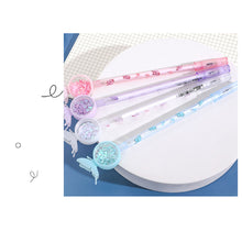 Load image into Gallery viewer, Butterfly Pendant Gel Pen Cartoon Butterfly Gel-Ink Anti-mosquito Sequined Signature Pen Kawaii Magical Pen Writing Tool
