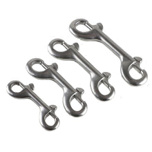 Load image into Gallery viewer, 1PC 76-115MM 304/316 Stainless Steel Diving Double-Head Hook Diving B-Shape Quick Release Spring Buckle BCD Scuba Equipment Accessories
