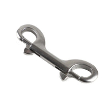 Load image into Gallery viewer, 1PC 76-115MM 304/316 Stainless Steel Diving Double-Head Hook Diving B-Shape Quick Release Spring Buckle BCD Scuba Equipment Accessories
