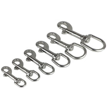 Load image into Gallery viewer, 1PC 65-120MM 304/316 Stainless Steel Diving Single-Head Hook 360° Rotation Quick Release Spring Buckle BCD Scuba Equipment Accessories
