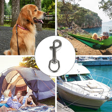 Load image into Gallery viewer, 1PC 65-120MM 304/316 Stainless Steel Diving Single-Head Hook 360° Rotation Quick Release Spring Buckle BCD Scuba Equipment Accessories
