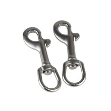 Load image into Gallery viewer, 1PC 65-120MM 304/316 Stainless Steel Diving Single-Head Hook 360° Rotation Quick Release Spring Buckle BCD Scuba Equipment Accessories
