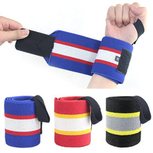 Load image into Gallery viewer, 1PC Sports Fitness Winding Pressure Wrist Strap With Thumb Ring Basketball Weight Lifting Hard Pull Anti-Slip Sweat Absorption Booster Strap Protective Bandage
