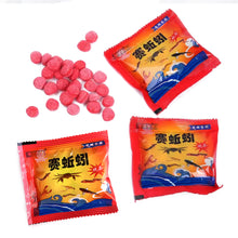 Load image into Gallery viewer, 5 Bags Cage Net Bait Analogy Earthworm Floating Type Puffed Pellet Bait Eel River Shrimp Bait Gear Accessories

