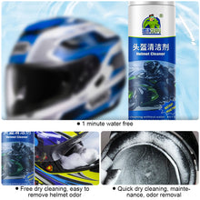 Load image into Gallery viewer, Motorcycle Helmet Disinfecting Foam Spray Helmet Dry Cleaner Sanitizer Deodorizer for Bike E-bike Helmets Gloves Braces
