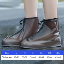 Load image into Gallery viewer, Silicone Waterproof Shoe Cover Unisex Shoes Protectors Rain Boots for Indoor Outdoor Rainy Reusable Quality Non-slip Shoe Cover
