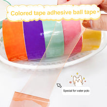 Load image into Gallery viewer, 6 Rolls Of Adhesive Tapes Colored Tapes DIY Sticky Tapes Decompression Colored Duct Tapes Fidget Pearlescent Adhesive Ball Tape
