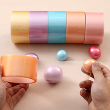 Load image into Gallery viewer, 6 Rolls Of Adhesive Tapes Colored Tapes DIY Sticky Tapes Decompression Colored Duct Tapes Fidget Pearlescent Adhesive Ball Tape
