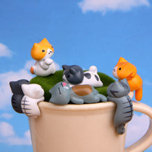 Load image into Gallery viewer, 6Pcs Cats for Car Dashboard Ornaments Gifts Car Center Console Decoration Auto Interior Accessories
