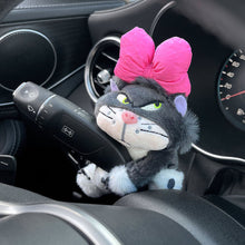 Load image into Gallery viewer, Car Windshield Wiper Turn Signal Switch Ornaments Decorations Plush Doll Cat Auto Interior Decoration Accessories Home Desk Ornament
