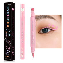 Load image into Gallery viewer, Double-headed Seal Colorful Eyeliner Matte Quick-drying Sweatproof Waterproof Anti-smudge Eyeliner Eye Makeup Cosmetics
