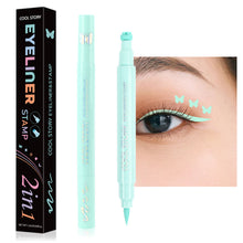 Load image into Gallery viewer, Double-headed Seal Colorful Eyeliner Matte Quick-drying Sweatproof Waterproof Anti-smudge Eyeliner Eye Makeup Cosmetics
