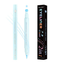 Load image into Gallery viewer, Double-headed Seal Colorful Eyeliner Matte Quick-drying Sweatproof Waterproof Anti-smudge Eyeliner Eye Makeup Cosmetics
