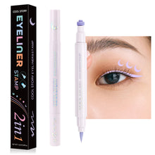 Load image into Gallery viewer, Double-headed Seal Colorful Eyeliner Matte Quick-drying Sweatproof Waterproof Anti-smudge Eyeliner Eye Makeup Cosmetics
