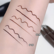 Load image into Gallery viewer, Curved Pen Tip Paint Eyeliner Liquid Pen Waterproof Sweatproof Long-lasting Non Smudging Eyeliner Pen Eye Makeup Cosmetics
