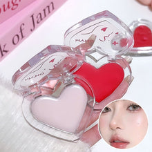 Load image into Gallery viewer, Heart Shape Monochrome Blush Natural Brightening Stereoscopic Highlight Multifunctional Blusher Long-lasting Makeup Cosmetics
