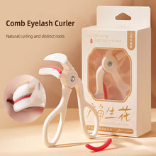 Load image into Gallery viewer, Wide-angle Comb Tooth Eyelash Curler Portable Natural Curling Long-lasting Shaping Eyelash Curler Auxiliary Makeup Tool

