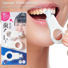 Load image into Gallery viewer, Tooth Cleaning Sponge Wipe Whiten Teeth Remove Tartar Micron Fiber Sponge Wipe Gentle Care Dental Cleaning Tool
