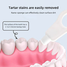 Load image into Gallery viewer, Tooth Cleaning Sponge Wipe Whiten Teeth Remove Tartar Micron Fiber Sponge Wipe Gentle Care Dental Cleaning Tool

