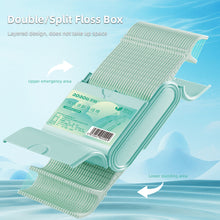 Load image into Gallery viewer, 52pcs/box Double Layered Storage Sealed Box Dental Floss Disposable Double String High Tension Dental Floss Stick Tooth Cleaning Tool
