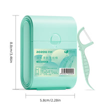 Load image into Gallery viewer, 52pcs/box Double Layered Storage Sealed Box Dental Floss Disposable Double String High Tension Dental Floss Stick Tooth Cleaning Tool

