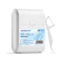 Load image into Gallery viewer, 52pcs/box Double Layered Storage Sealed Box Dental Floss Disposable Double String High Tension Dental Floss Stick Tooth Cleaning Tool
