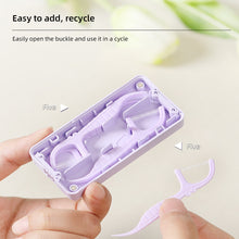 Load image into Gallery viewer, 10pcs/box Magnetic Sealed Box Dental Floss Double String High Tension Dental Floss Stick Disposable Tooth Cleaning Care Tool
