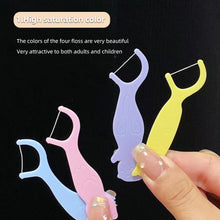 Load image into Gallery viewer, Cartoon Animal-shaped Dental Floss Ultra Fine High Elasticity Household Teeth Cleaning Floss Sticks Portable Tooth Cleaning Care
