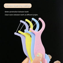 Load image into Gallery viewer, Cartoon Animal-shaped Dental Floss Ultra Fine High Elasticity Household Teeth Cleaning Floss Sticks Portable Tooth Cleaning Care
