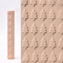 Load image into Gallery viewer, 3D Pottery Tools Wooden Texture Rolling Stick Pottery Embossed Rod Flower Pattern Relief Soft Clay Tools Hand Pressure Mud Rollers DIY Clay Craft Tool
