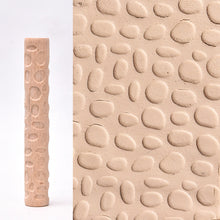 Load image into Gallery viewer, 3D Pottery Tools Wooden Texture Rolling Stick Pottery Embossed Rod Flower Pattern Relief Soft Clay Tools Hand Pressure Mud Rollers DIY Clay Craft Tool
