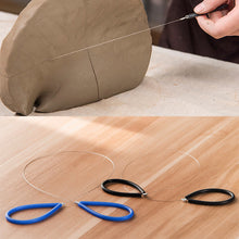 Load image into Gallery viewer, Pottery Tools Sharp Clay Cutting Tool DIY Handmade Mud Cutting Line Durable Clay Cutter Multifunctional Ceramic Steel Wire Drawing
