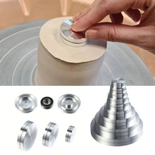 Load image into Gallery viewer, Pottery Tool Clay Trimming Spinner Tool Fixing Clay Molding Tools Trim Stabilizer Mini Pottery Wheel Bearing Rotary Disc Ceramic Tool
