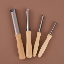 Load image into Gallery viewer, 4Pcs Pottery Hole Puncher Stainless Steel Clay Cutting Tools Carving Sculpture Modeling Cutter Polymer Punching Ceramic Tool
