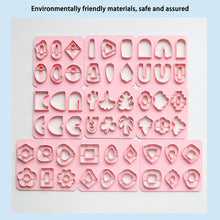 Load image into Gallery viewer, 6Type/Set Mini Clay Cutter Multiple Geometry Plastic Pottery Earrings Cutting Mold DIY Soft Clay Irregular Ceramic Earring Molds Handmade Jewelry Making Tool
