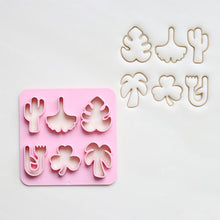 Load image into Gallery viewer, 6Type/Set Mini Clay Cutter Multiple Geometry Plastic Pottery Earrings Cutting Mold DIY Soft Clay Irregular Ceramic Earring Molds Handmade Jewelry Making Tool
