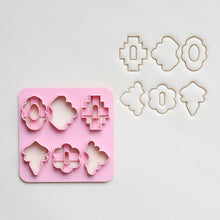 Load image into Gallery viewer, 6Type/Set Mini Clay Cutter Multiple Geometry Plastic Pottery Earrings Cutting Mold DIY Soft Clay Irregular Ceramic Earring Molds Handmade Jewelry Making Tool
