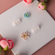 Load image into Gallery viewer, 3 Holes Mini Clay Cutter Flower Petal Leaves Polymer Pottery Cutting Earrings Mold Handmade Jewelry Making Tool Ceramic Sculpting Tool
