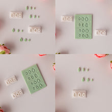 Load image into Gallery viewer, 3 Holes Mini Clay Cutter Flower Petal Leaves Polymer Pottery Cutting Earrings Mold Handmade Jewelry Making Tool Ceramic Sculpting Tool
