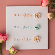 Load image into Gallery viewer, 3 Holes Mini Clay Cutter Flower Petal Leaves Polymer Pottery Cutting Earrings Mold Handmade Jewelry Making Tool Ceramic Sculpting Tool
