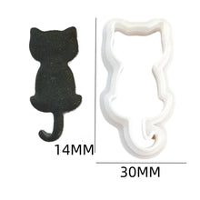 Load image into Gallery viewer, Halloween Series Mini Clay Cutter Mold Different Shaped Polymer Clay Molds Diy Ghost Bat Cat Earrings Jewelry Pendant Making Tools
