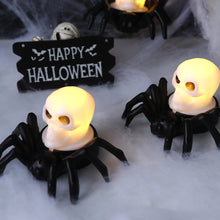Load image into Gallery viewer, Halloween Spider Decoration Light LED Electronic Candle Lamp Spider Skull Night Light Halloween Party Decoration Supplies Horror Props
