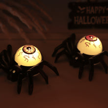 Load image into Gallery viewer, Halloween Spider Decoration Light LED Electronic Candle Lamp Spider Skull Night Light Halloween Party Decoration Supplies Horror Props
