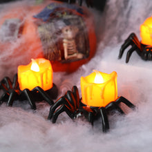 Load image into Gallery viewer, Halloween Spider Decoration Light LED Electronic Candle Lamp Spider Skull Night Light Halloween Party Decoration Supplies Horror Props
