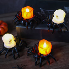 Load image into Gallery viewer, Halloween Spider Decoration Light LED Electronic Candle Lamp Spider Skull Night Light Halloween Party Decoration Supplies Horror Props
