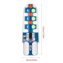 Load image into Gallery viewer, RGB T10 Car COB Signal Lamp Waterproof Heatproof Clearance Headlamps Reading Flashing Lamp License Plate Lights
