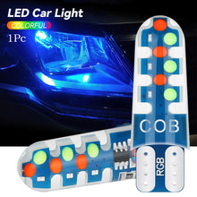 Load image into Gallery viewer, RGB T10 Car COB Signal Lamp Waterproof Heatproof Clearance Headlamps Reading Flashing Lamp License Plate Lights
